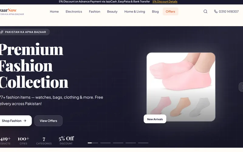 BazaarNow — Multi-vendor marketplace platform. Complex architecture with AI-powered product categorization and search.