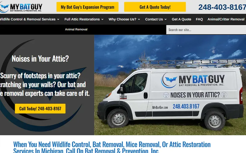 My Bat Guy — Bat & wildlife removal services in Oakland County, MI